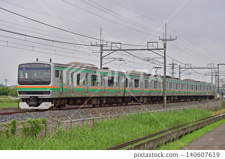 Tohoku Main Line, Kurihashi - Higashi-Washinomiya, JR East, E231 series 1000 series, U6 formation (Oyama) Tohoku Main Line, Kurihashi - Higashi-Washinomiya, JR East, E231 series 1000 series, U6 formation (Oyama) 140607619