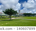 Okinawa Prefectural Peace Memorial Museum and the Okinawan sky 140607899