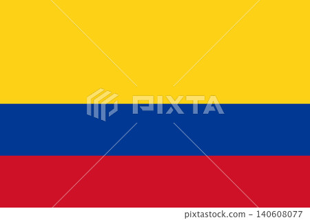 Colombian flag illustration Colombian flag illustration 140608077