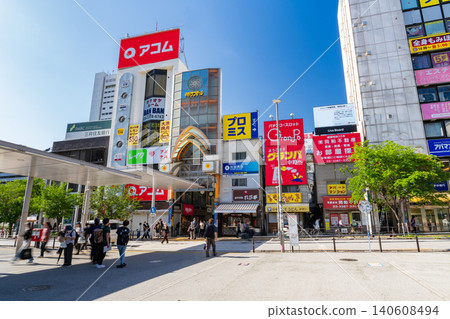 Commercial buildings and the scenery in front of Nakano Station Commercial buildings and the scenery in front of Nakano Station 140608494