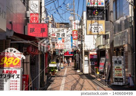 A retro alleyway in the bar district in front of Nakano Station A retro alleyway in the bar district in front of Nakano Station 140608499