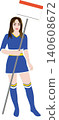 Simple, realistic illustrations of girls with no background. Themes include events, scenes, and fashion. Grid Girl 2 140608672