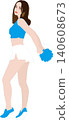 Simple, realistic illustrations of girls with no background. Themes include events, scenes, and fashion. Cheerleader 1 140608673