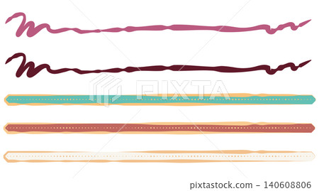 A set of hand-drawn decorative lines and dividing lines. A set of hand-drawn decorative lines and dividing lines. 140608806