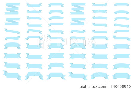 Ribbon frame set. Decoration, ornament, heading Ribbon frame set. Decoration, ornament, heading 140608940