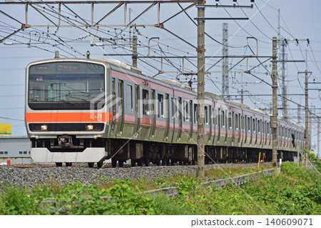 武藏野線，南越谷 - 東川口，JR東日本，E231系0系，MU3編組（幕張） 140609071