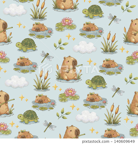 Kawaii Watercolor Capybara Wetland Clipart Bundle, Elements, Text Boxes, Seamless Patterns, Cute Capybara PNG, Scrapbook, Journal Kit Kawaii Watercolor Capybara Wetland Clipart Bundle, Elements, Text Boxes, Seamless Patterns, Cute Capybara PNG, Scrapbook, Journal Kit 140609649