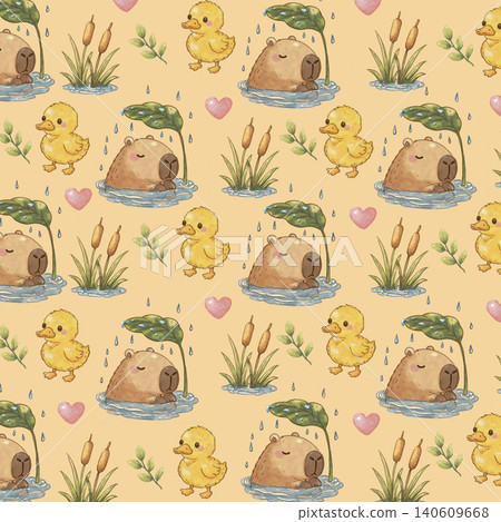 Kawaii Watercolor Capybara Wetland Clipart Bundle, Elements, Text Boxes, Seamless Patterns, Cute Capybara PNG, Scrapbook, Journal Kit Kawaii Watercolor Capybara Wetland Clipart Bundle, Elements, Text Boxes, Seamless Patterns, Cute Capybara PNG, Scrapbook, Journal Kit 140609668