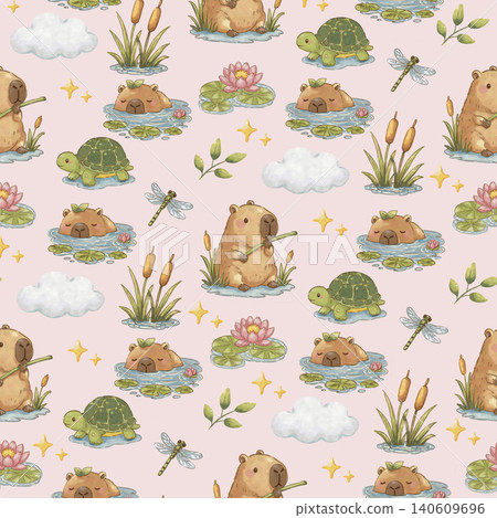 Kawaii Watercolor Capybara Wetland Clipart Bundle, Elements, Text Boxes, Seamless Patterns, Cute Capybara PNG, Scrapbook, Journal Kit Kawaii Watercolor Capybara Wetland Clipart Bundle, Elements, Text Boxes, Seamless Patterns, Cute Capybara PNG, Scrapbook, Journal Kit 140609696