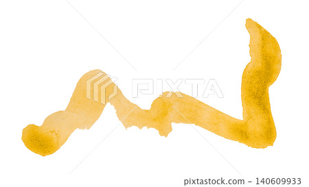yellow brush isolated on transparent background yellow watercolor yellow brush isolated on transparent background yellow watercolor 140609933