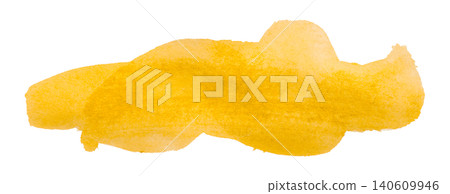 yellow brush isolated on transparent background yellow watercolor yellow brush isolated on transparent background yellow watercolor 140609946