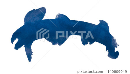 blue brush isolated on transparent background blue watercolor blue brush isolated on transparent background blue watercolor 140609949