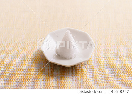 Still life photograph of a pile of salt 140610257