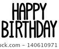 Happy Birthday (Simple Black Text) 140610971