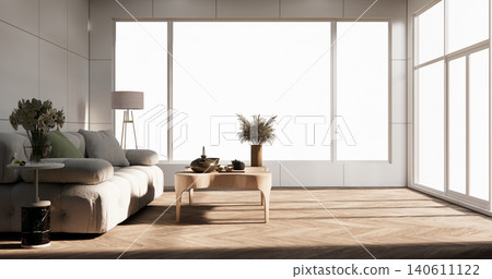Modern room interior wabisabi style and sofa and decoration japanese.3D rendering 140611122