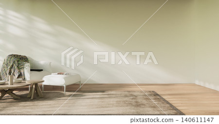 Modern room interior wabisabi style and sofa and decoration japanese.3D rendering 140611147