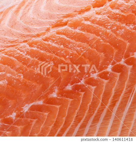 Salmon texture square background raw fish Salmon texture square background raw fish 140611418