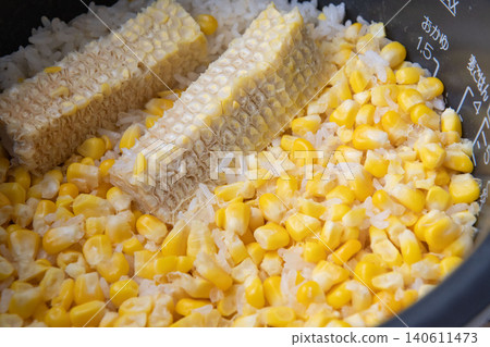 Freshly cooked corn rice Freshly cooked corn rice 140611473