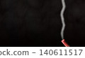 A CG image of incense smoke rising against a black background, evoking a sense of quiet meditation and prayer. 140611517