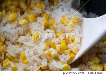 Freshly cooked corn rice Freshly cooked corn rice 140611608