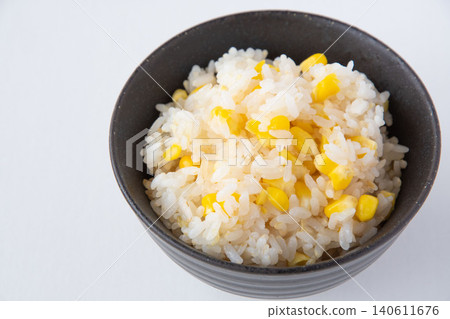 Corn rice served in a bowl Corn rice served in a bowl 140611676