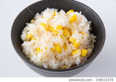 Corn rice served in a bowl Corn rice served in a bowl 140611678