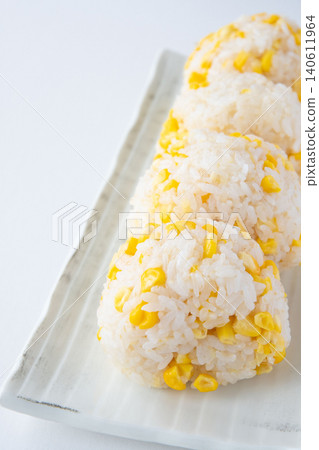 Freshly made corn rice ball Freshly made corn rice ball 140611964