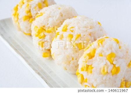 Freshly made corn rice ball Freshly made corn rice ball 140611967