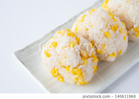 Freshly made corn rice ball Freshly made corn rice ball 140611968