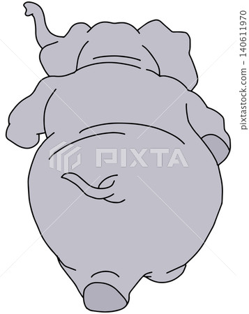 Hand-drawn animal illustration ☆ Elephant Hand-drawn animal illustration ☆ Elephant 140611970