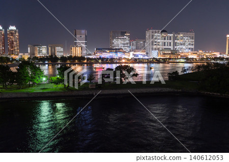 台場的海景與城市夜景 台場的海景與城市夜景 140612053