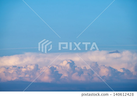 Soft Pastel Clouds in Blue Sky Soft Pastel Clouds in Blue Sky 140612428