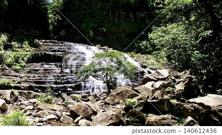 Mayagusuku Falls, nestled in a secluded area of Iriomote Island, Okinawa Prefecture. Mayagusuku Falls, nestled in a secluded area of Iriomote Island, Okinawa Prefecture. 140612436