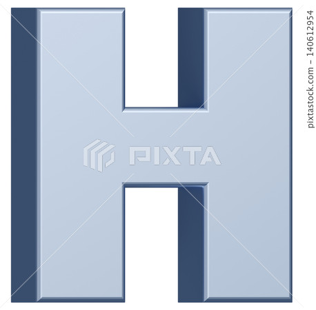 3D Material_Alphabet_H_Silver 3D Material_Alphabet_H_Silver 140612954