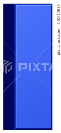 3D Material_Alphabet_I_Blue 140613658