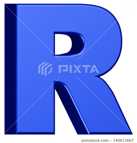 3D Material_Alphabet_R_Blue 3D Material_Alphabet_R_Blue 140613667