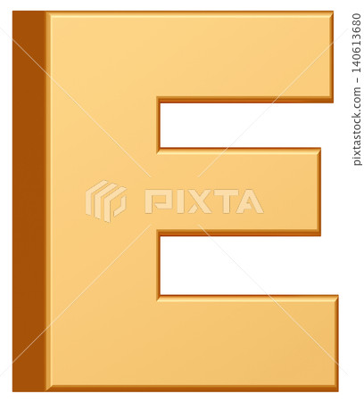 3D Material_Alphabet_E_Yellow 3D Material_Alphabet_E_Yellow 140613680