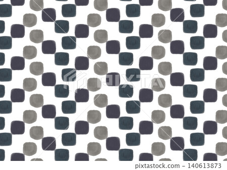 Hand-drawn | Nuance Square | Scandinavian Style | Chic Monotone Seamless Pattern [PNG] 140613873