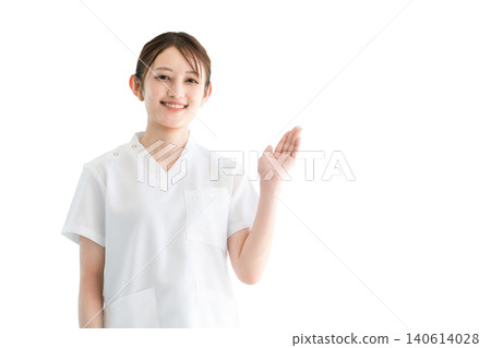 Young Asian women in scrubs: doctors, nurses, caregivers, and emergency physicians (Guide, Recommendation) Young Asian women in scrubs: doctors, nurses, caregivers, and emergency physicians (Guide, Recommendation) 140614028