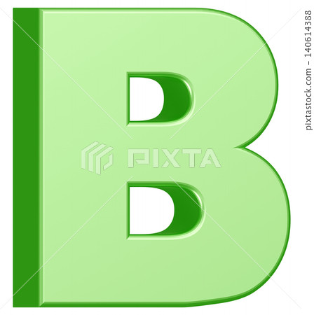3D Material_Alphabet_B_Green 3D Material_Alphabet_B_Green 140614388