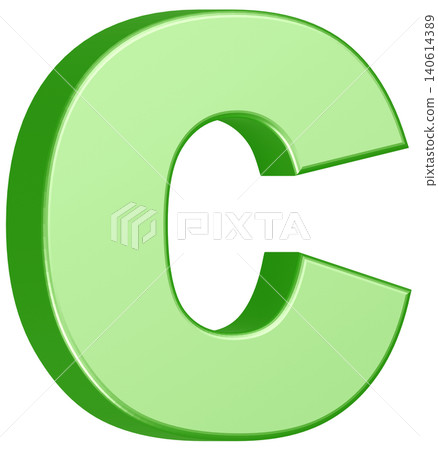 3D Material_Alphabet_C_Green 3D Material_Alphabet_C_Green 140614389