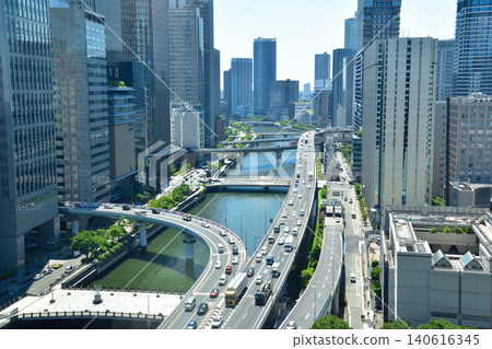 Cityscape: Osaka, Nakanoshima, Dojimahama Cityscape: Osaka, Nakanoshima, Dojimahama 140616345