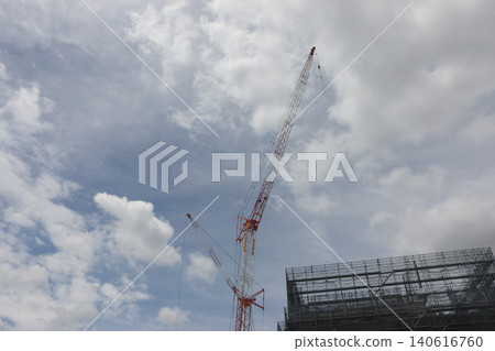 Construction site crane Construction site crane 140616760