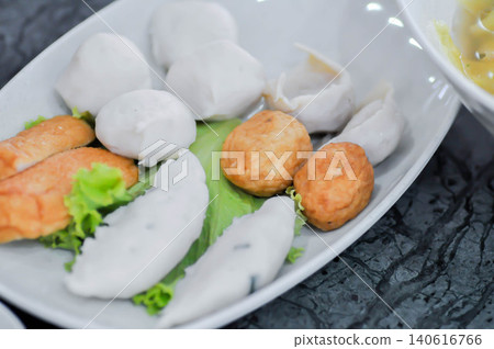 fish balls ,fishballs with vegetable and dip fish balls ,fishballs with vegetable and dip 140616766