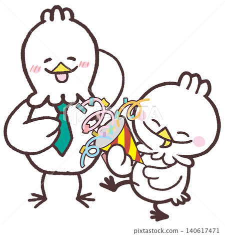 領帶上的白鳥，一幅慶祝的白鳥插圖 140617471