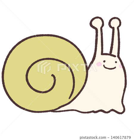A loose snail illustration A loose snail illustration 140617879