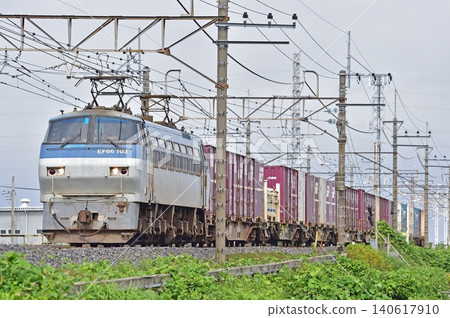 Musashino Line, Minami-Koshigaya - Higashi-Kawaguchi, JR Freight, EF66-103 (Suita), Annaka Freight Musashino Line, Minami-Koshigaya - Higashi-Kawaguchi, JR Freight, EF66-103 (Suita), Annaka Freight 140617910