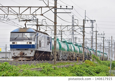 武藏野線南越越谷-東川口JR貨運EF210-157(Suita) 武藏野線南越越谷-東川口JR貨運EF210-157(Suita) 140617915