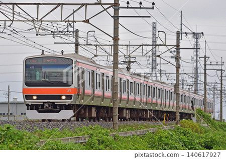 Musashino Line, Minami-Koshigaya - Higashi-Kawaguchi, JR East, E231 series 0-series, MU21 formation (Makuhari) 140617927