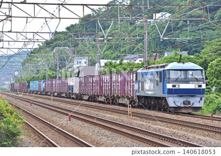 東海道本線，二宮 - 大磯，JR貨運，EF210-148（岡山） 140618053